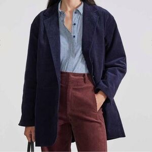 Apiece Apart Immi Blazer in Midnight corduroy size Small NWOT